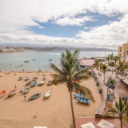 En Primera Linea De La Playa De Las Canteras Vista Al Mar Las Palmas de Gran Canaria Zewnętrze zdjęcie