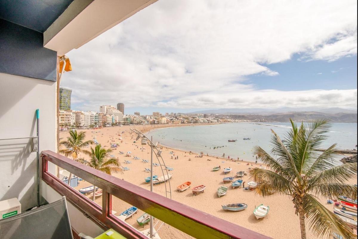 En Primera Linea De La Playa De Las Canteras Vista Al Mar Las Palmas de Gran Canaria Zewnętrze zdjęcie