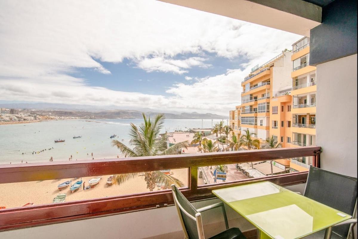 En Primera Linea De La Playa De Las Canteras Vista Al Mar Las Palmas de Gran Canaria Zewnętrze zdjęcie